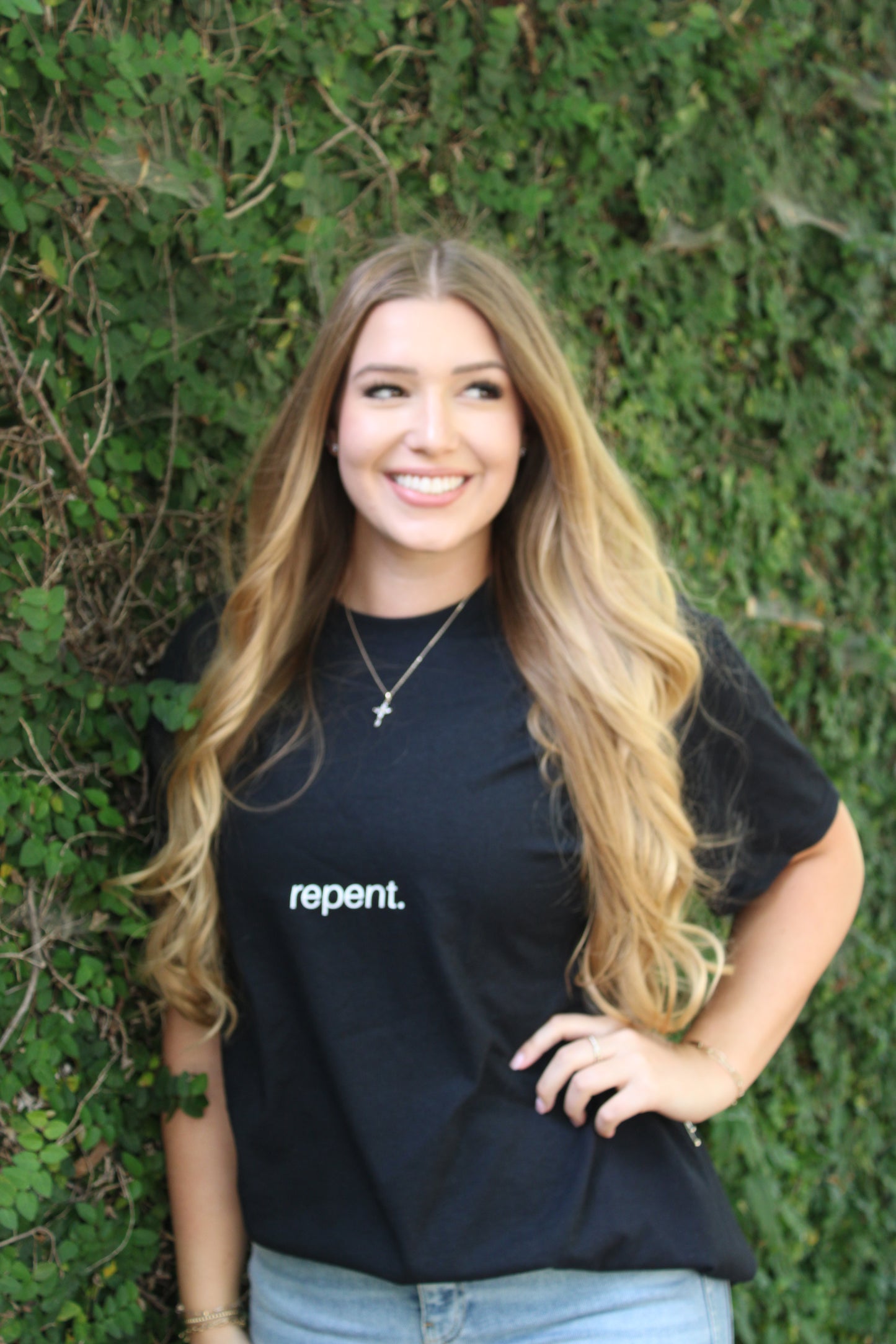 "Repent." Ultra Cotton Unisex Crewneck T-shirt