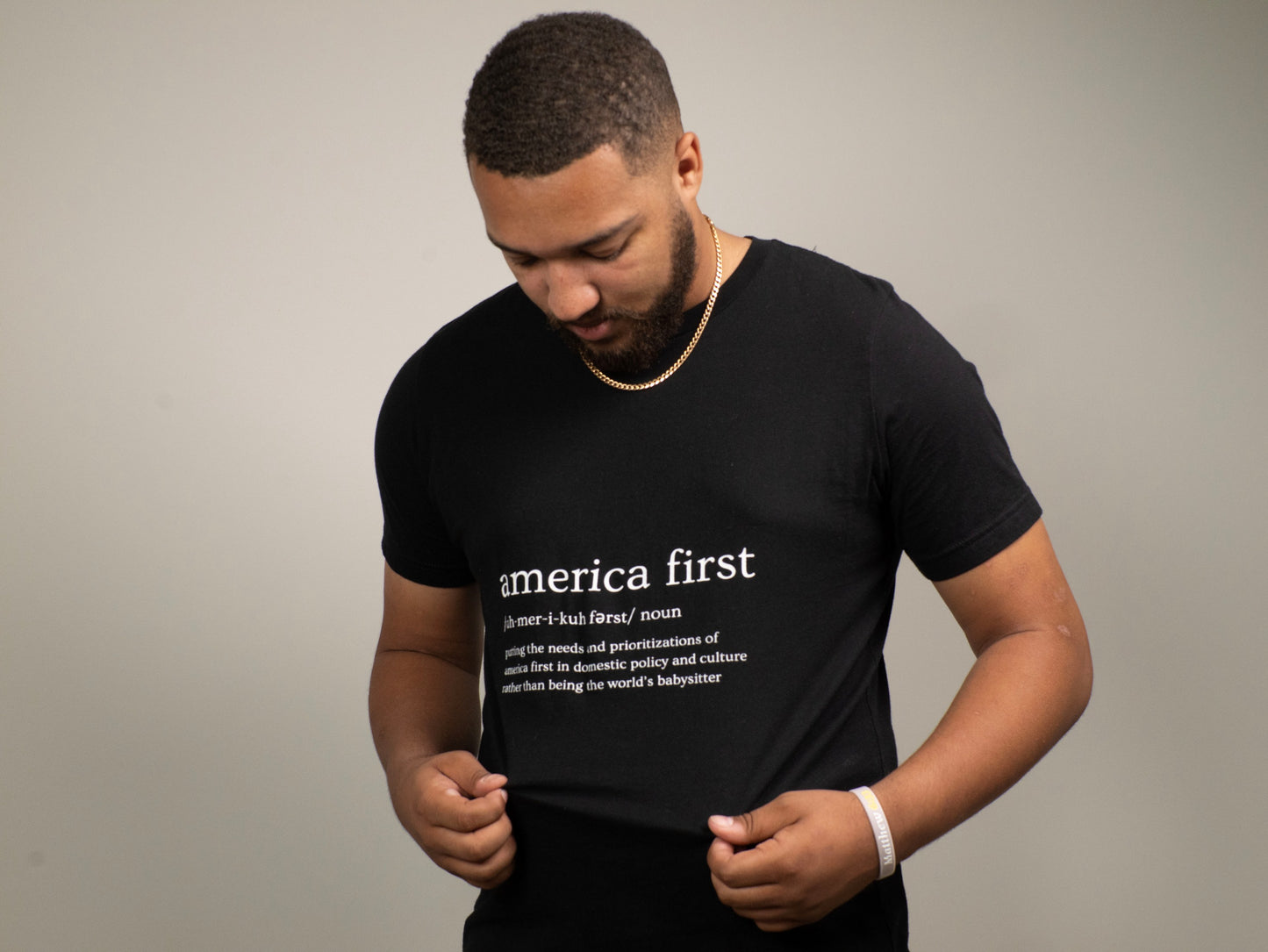 America First Ultra Cotton Crewneck T-shirt